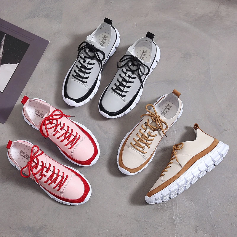 

2020 Low Ankle Women Walking Shoes Female Flat Sole Fashion Sneaker Woman Running Outdoor Ladies Street Jogging PU