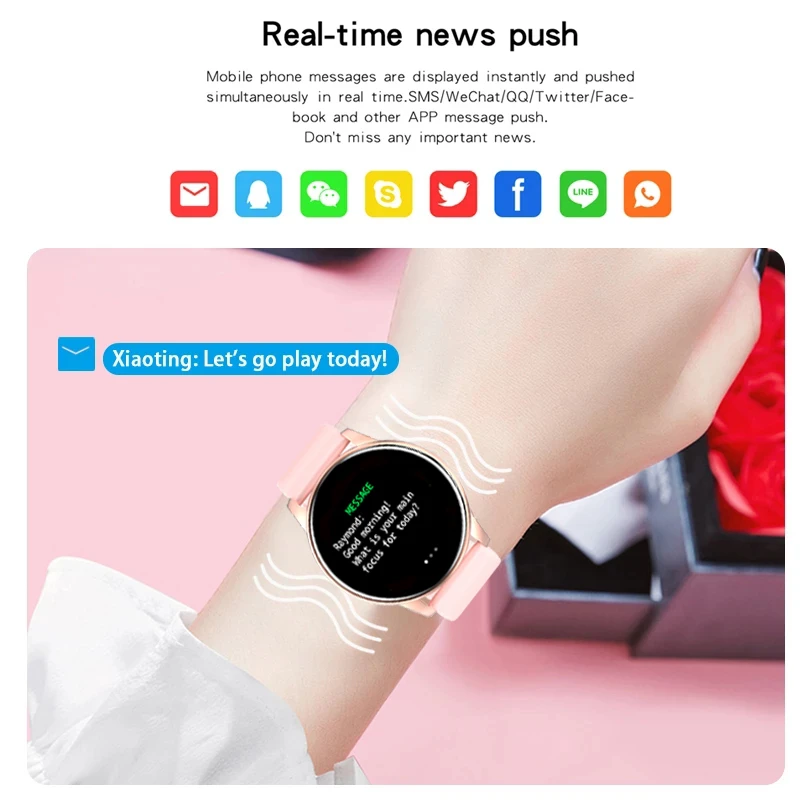LIGE 2021 New Smart Watch Women Full Touch Screen Sport Fitness Watch IP67 Waterproof Bluetooth For Android ios smart watch Men