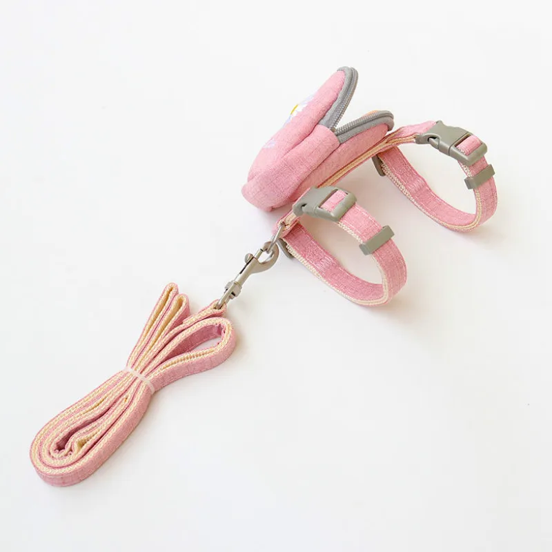 Шлейка поводок для домашних животных комплект из полиэстера Воздухопроницаемая