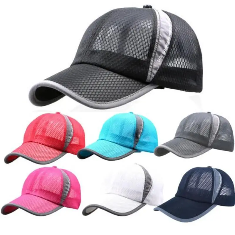 

Men Baseball Caps Sports Outdoor Visor Mesh Breathable Sun Hat