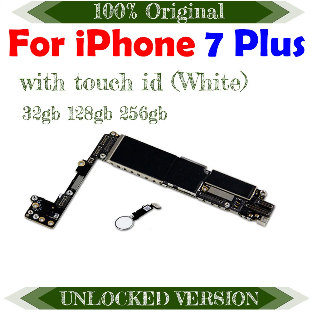 Заводская разблокированная материнская плата для iphone 7 Plus 5 дюйма с/без Touch ID