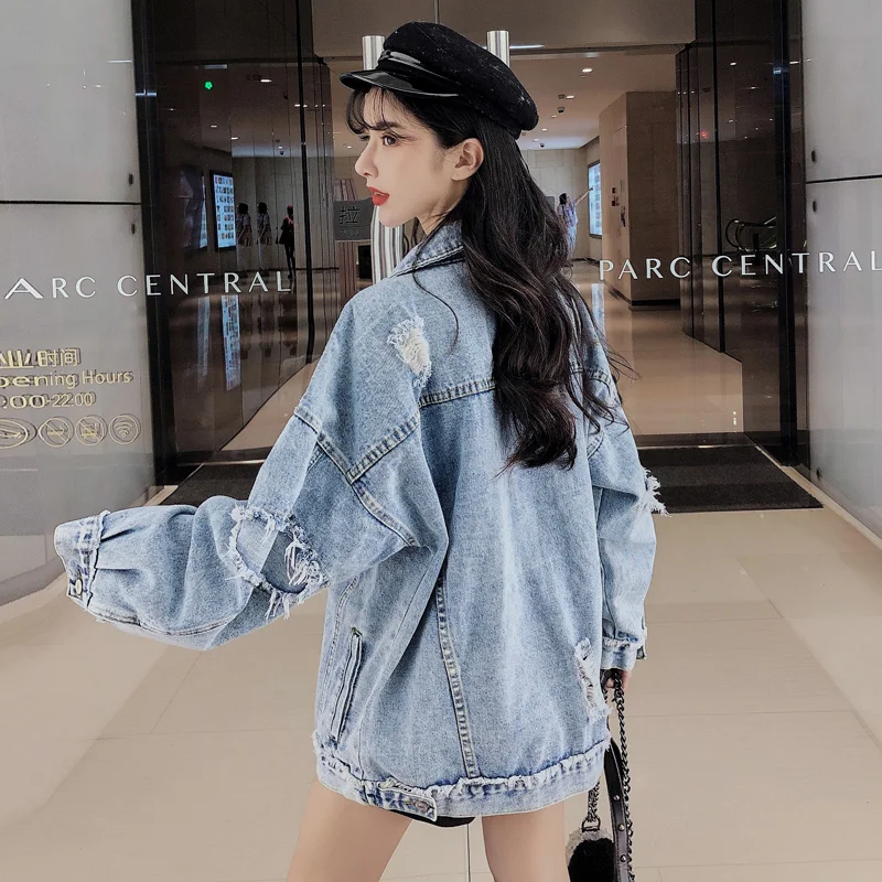 JXMYY 2020 новая Корейская версия порта ветрозащитная джинсовая куртка для женщин в