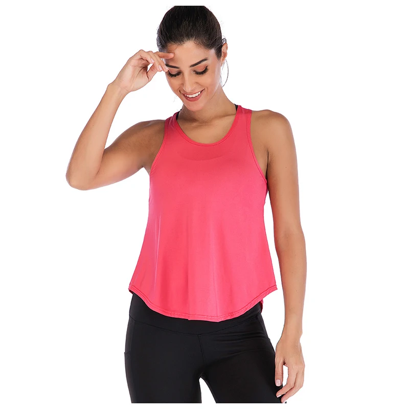 Sport Top Jersey Woman T-shirt Active Crop Top Yoga Gym Fitness Sport Workout Sleeveless Vest Singlet Running Training Clothes