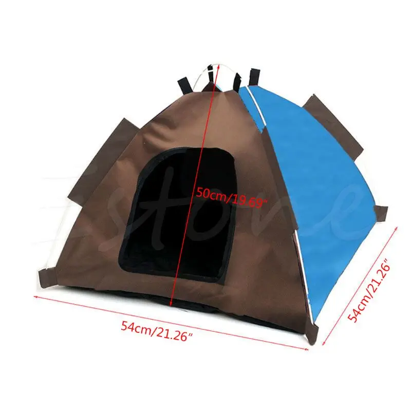 

Dog Cat Camping Gear Set with Pet Tent and Outdoor Bed Medium Foldable Doghouse