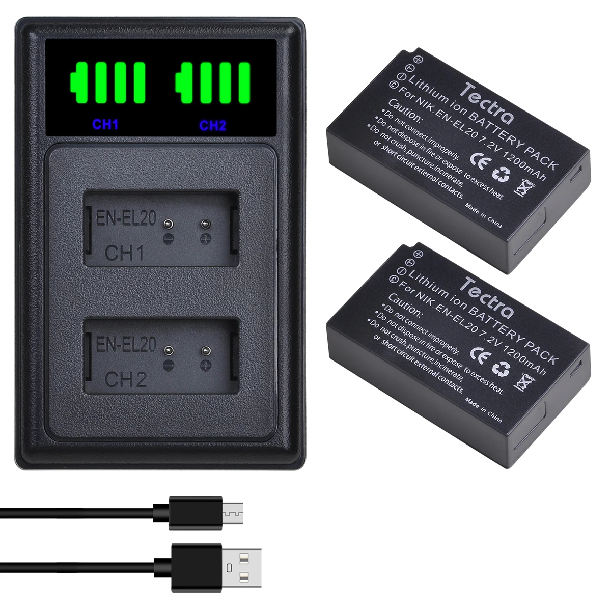 

Зарядное устройство для литий-ионных аккумуляторов, 1200 мАч, для Nikon 1 Coolpix P1000 Nikon1 J1 J2 J3 Nikon 1 S1 1 V3 AW1