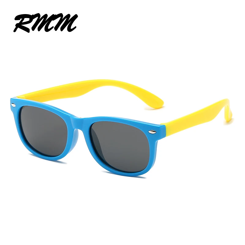 RMM Новые Детские поляризованные солнцезащитные очки TR90 для мальчиков и девочек силиконовые защитные