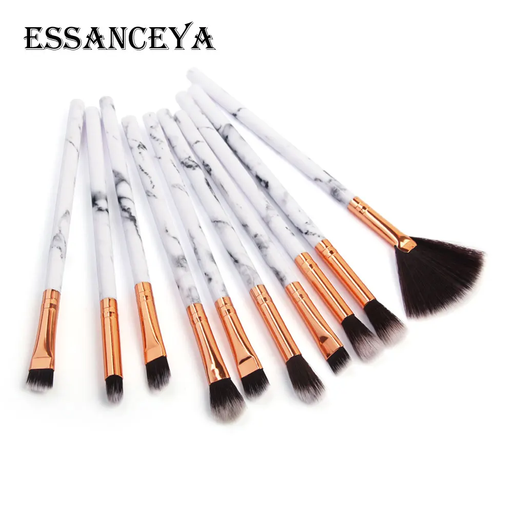 ESSANCEYA, 5/10 шт., набор кистей для макияжа с мраморной ручкой, тени для век, кисти для макияжа глаз, косметические Косметические Инструменты, набор кистей для макияжа