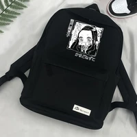 demon slayer kawaii nezuko anime backpack for teenagers sac a dos laptop notebool travel casual bagpack fashion unisex bag pack
