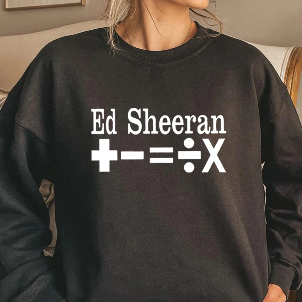Sudadera inspirada en Ed Sheeran para hombre y mujer, jersey de cuello redondo con estampado de cantante, ropa de invierno para Fans