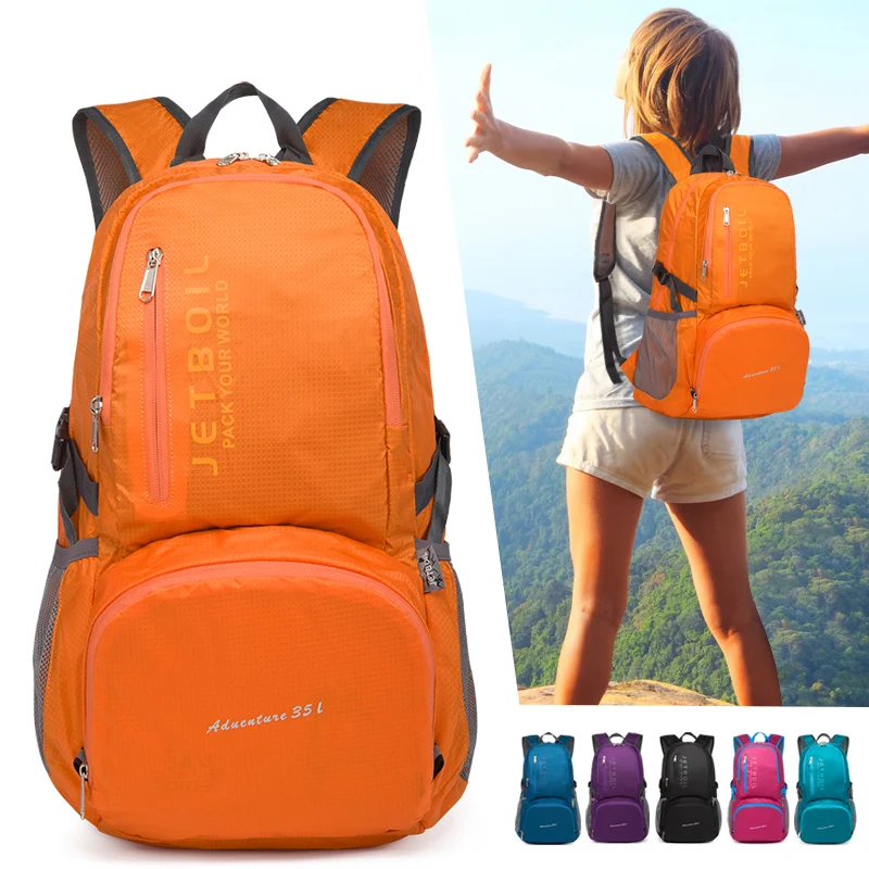 

BOWTAC Outdoor Climbing Bag Sports Backpack Can Be Stored Folding Bag Unisex Waterproof Leisure Backpack Folding Backpack Nylon