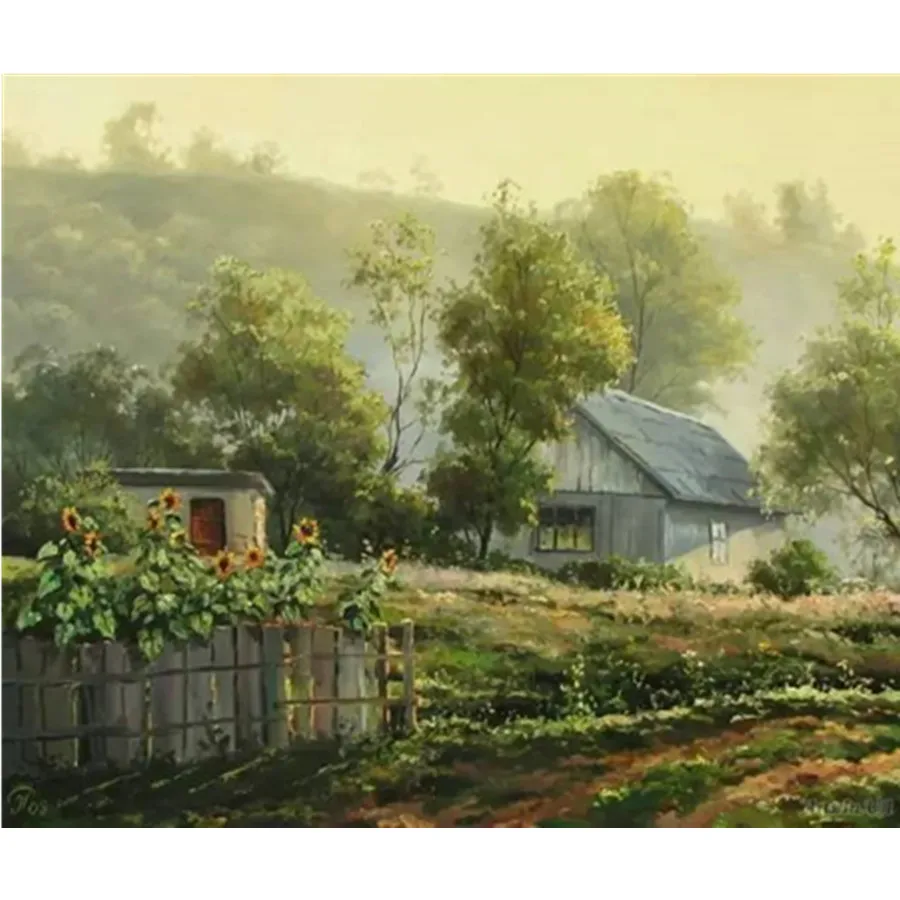 

5D алмазная живопись, Европейский пейзаж, картина маслом, полноразмерная Алмазная вышивка, инкрустированная алмазами, украшение для дома