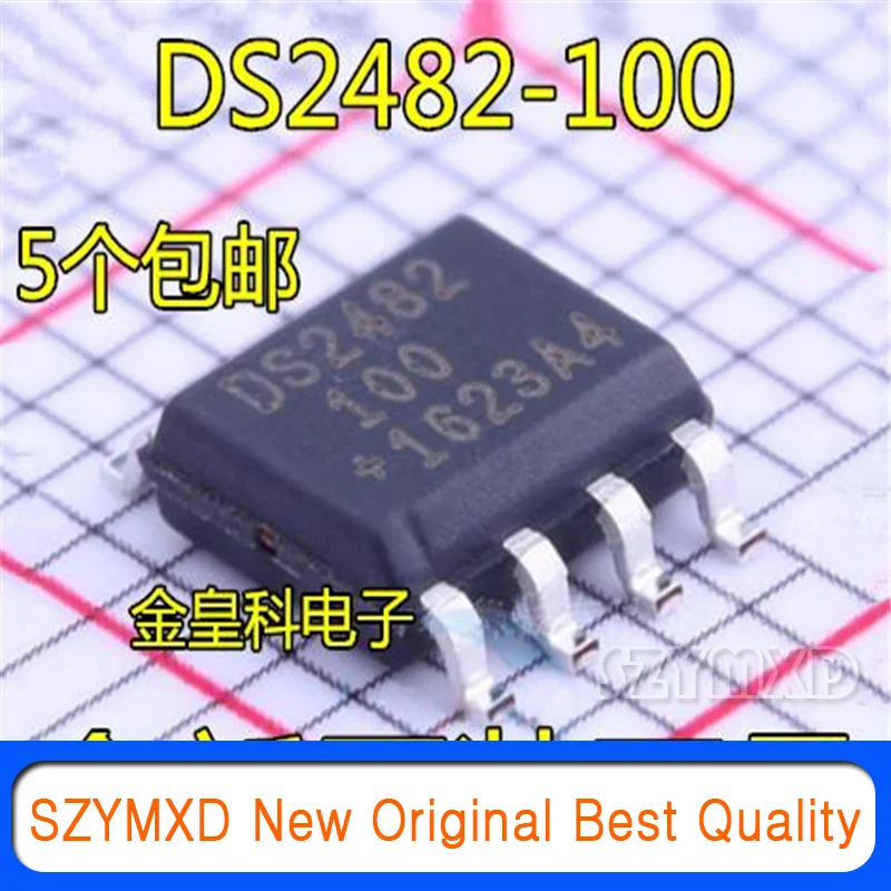 

5Pcs/Lot New Original DS2482 DS2482S-100 single channel 1-Wire master controller In Stock