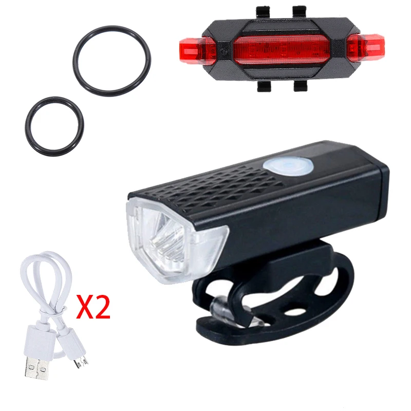 USB Перезаряжаемые велосипедный светильник светодиодный горного велосипеда