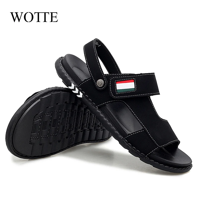 Мужские Пляжные Шлепанцы из микрофибры на ремешке|Сандалии| |