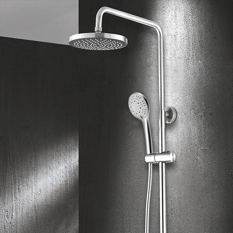 Большая круглая хромированная насадка для душа 5 режимов работы распылитель