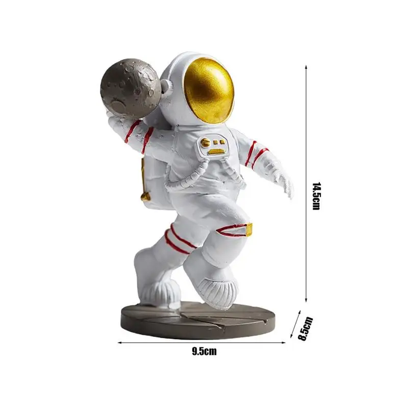 

Astronaut Figurine Statue Home Decor Resin Spaceman Sculpture Creative Statue For Desktop TV Cabinet Decor Teen Children Gift