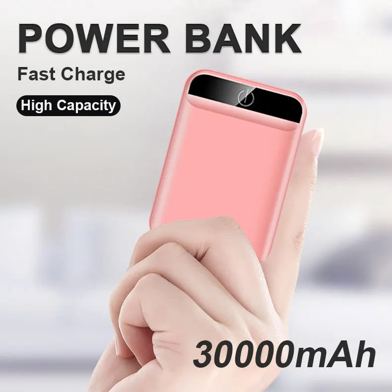Портативный внешний аккумулятор с 2 мя Usb портами 30000 мАч|Внешние аккумуляторы| |
