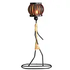 Скандинавский подсвечник, абстрактный Железный мужской подсвечник, украшение для дома, бара, ресторана, Рождественский кухонный Золотой подсвечник