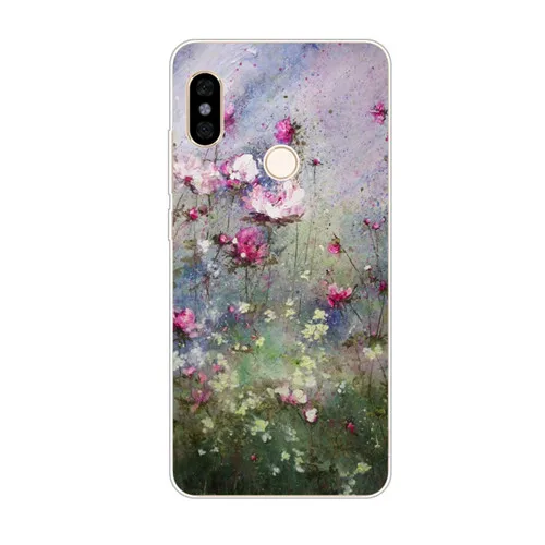 Xiaomi mi a2 lite чехол, силиконовая Мягкая задняя крышка из ТПУ с цветочным рисунком для xiaomi mi a3 lite Защитные чехлы для телефонов - Цвет: LL12