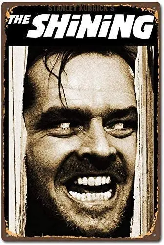 

Iron Painting Movie Shining Poster Design Retro Metal Tin Sign 8X12 inch Vintage Signs