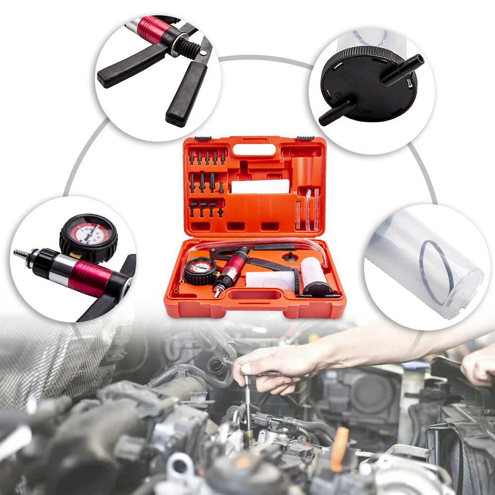 Тестер тормозного сигнала набор инструментов вакуумный насос ручной для
