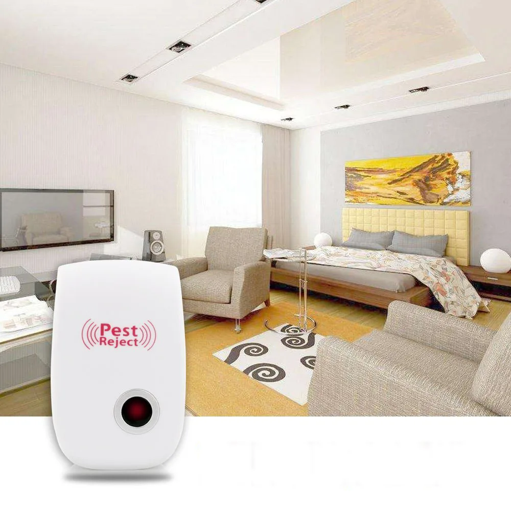 

Rodent Control Indoor Cockroach Mosquito Insect Killer Ultrasonic Pest Repeller EU/US Plug Electronic Mosquito Repellent