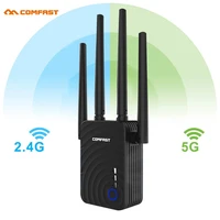 comfast router 1200mbps wireless ac wifi range extender 2 4g 5ghz dual band repeater signal booster w 4 ethernet antennas