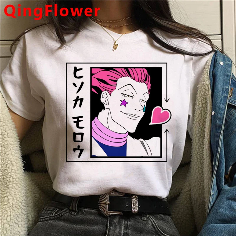 Hunter x Killua Zoldyck Kurapika Hisoka футболка мужская с принтом гранж Повседневная harajuku kawaii |