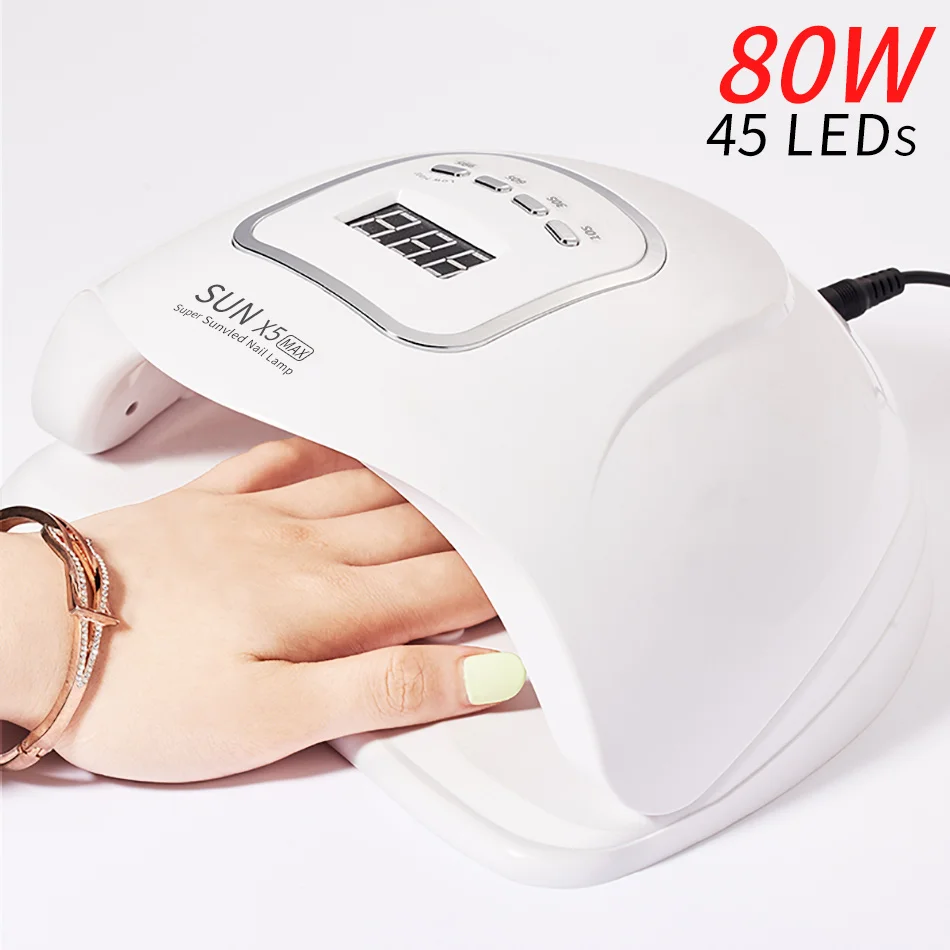 

MORDDA 80W Nail Lamp Manicure UV LED Ice Lamp For Nail Art Tools High Power Nail Dryer For Quick Drying All Kind Of Gel Polish
