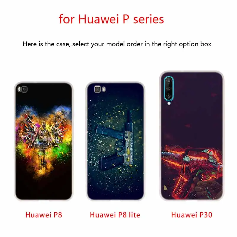 Силиконовый мягкий чехол из ТПУ для Huawei P30 P40 P20 Pro P10 P9 Lite P Smart Z 2020 Counter Strike Global