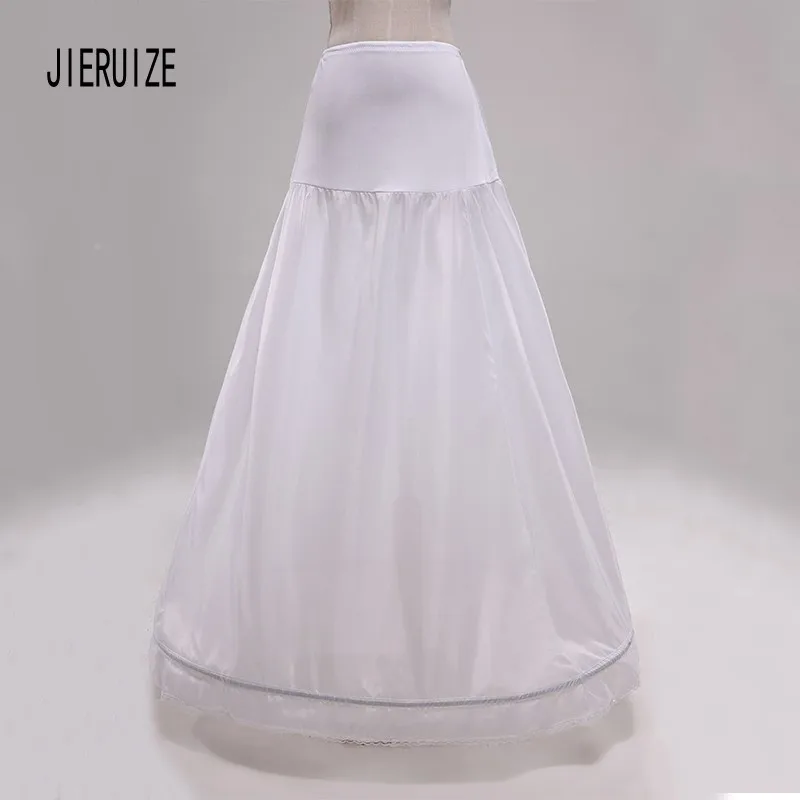 Белые 1 обруч Подъюбники JIERUIZE трапециевидные Свадебные для свадьбы длина 100 см |