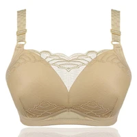 big breasts small full cups no steel ring lace bra adjustable large plus size 40 48 d e cup underwear thin style