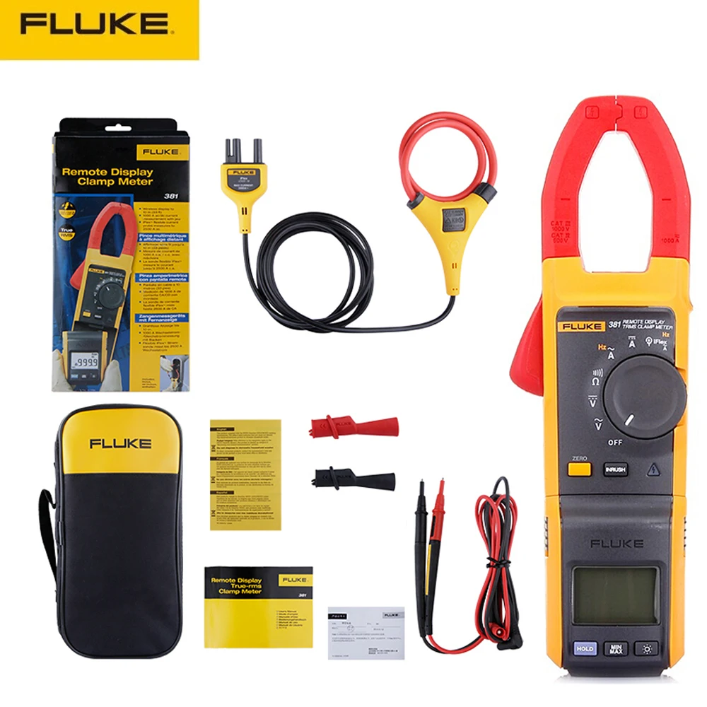 Измеритель-зажим Fluke 381 с дистанционным дисплеем истинное среднеквадратичное