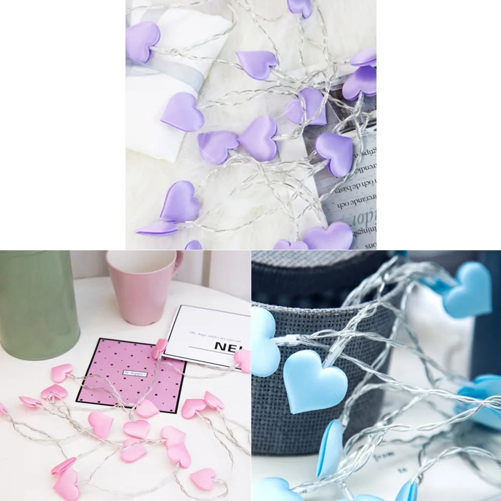 Светящиеся гирлянды с сердечками 3 м светодиодный гирлянда сказочные огни на