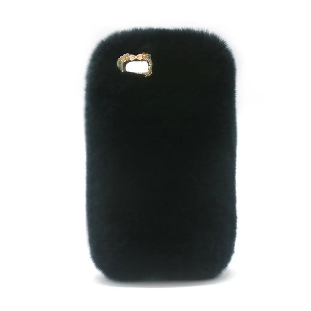 Милый меховой чехол для телефона модный Пушистый Теплый защитный мобильного