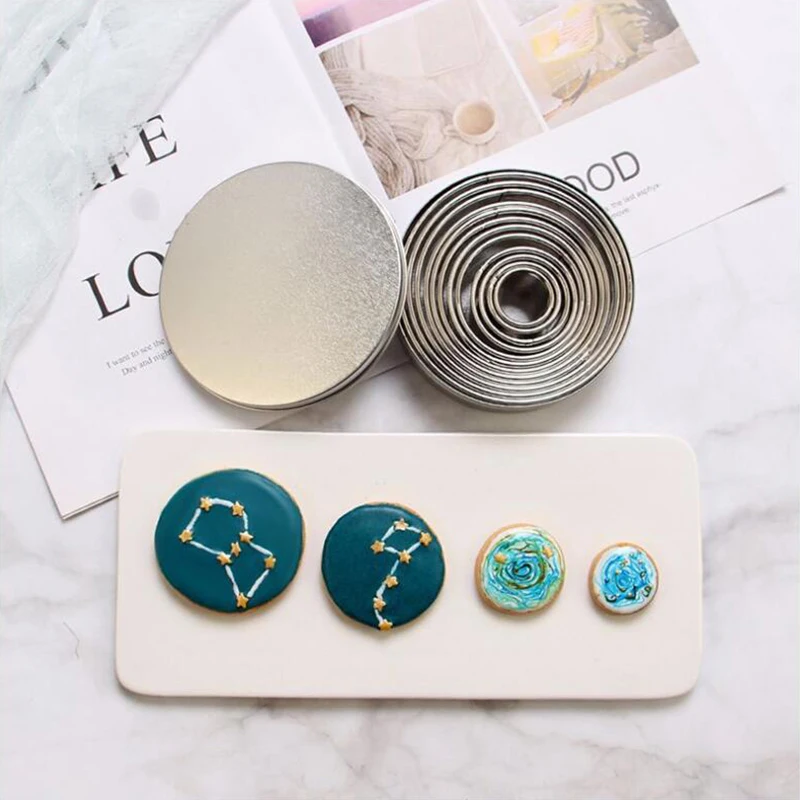 12 шт. круглые формы для пельменей из нержавеющей стали набор инструментов резки