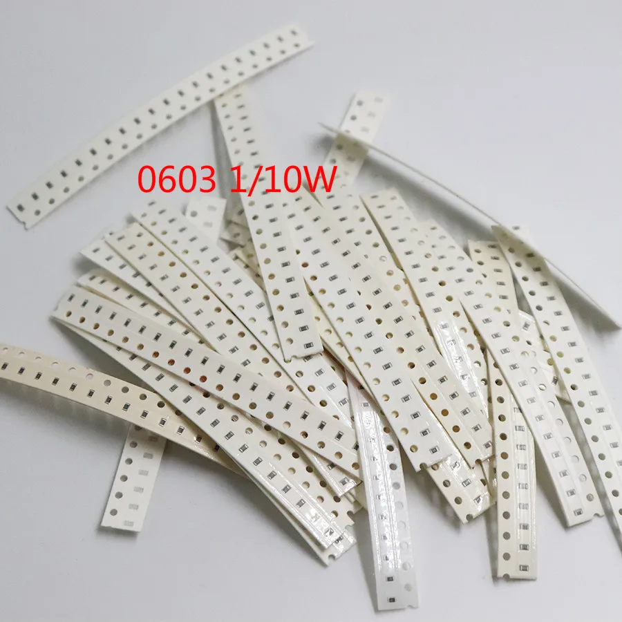 Комплект резисторов 1206 0805 0603 SMD разные комплекты 1 Ом-1М Ом 1% 33 значения X 20 шт. = 660 1/4