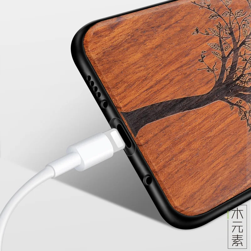 Деревянный ящик для iPhone 11 Pro Max 7 6 6S 8 Plus X XR XS Max чехол для телефона samsung Galaxy S9 S10 Plus Note 9 8 10 Plus Pro