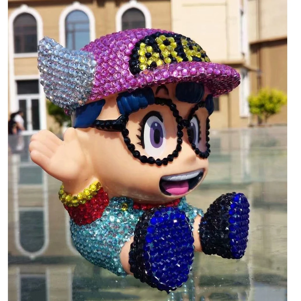 

Aqumotic Colored Diamond Piggy Bank Manual Cartoons Boy Small Car Decoration Cute Doll Girl Money Can Jar Luxury Box