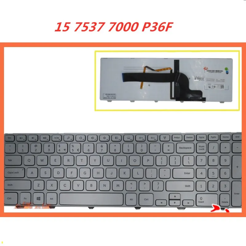 Клавиатура с русской и английской раскладкой для ноутбука Dell 15 7537 7000 P36F |