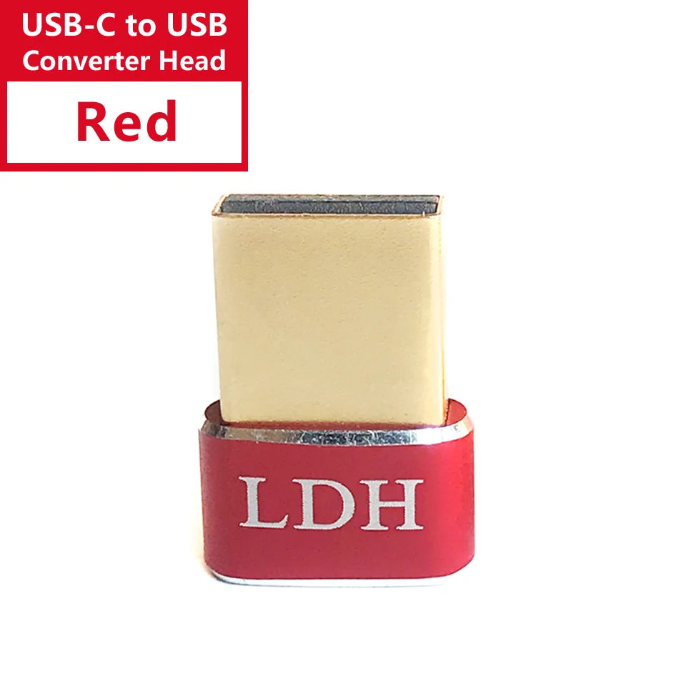 USB-C to USB Red LDH USB-C type-C Женский к USB 3,0 type-A Мужской USB с золотым покрытием Тип C 3,1 Разъем конвертер PD адаптер для iPhone 11 pro max - Цвет: USB-C to USB Red