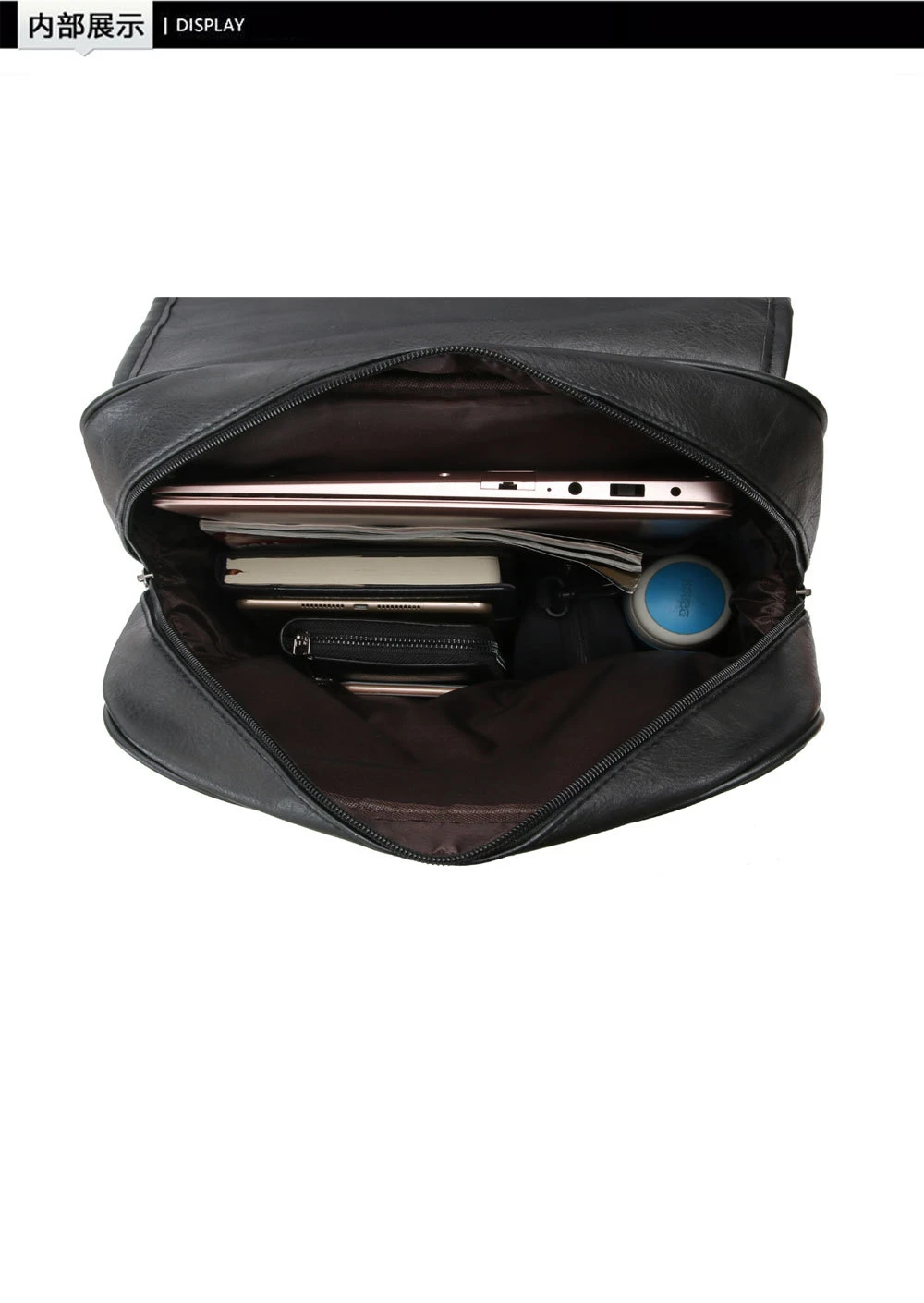 Мужской рюкзак в студенческом стиле сумка из искусственной кожи