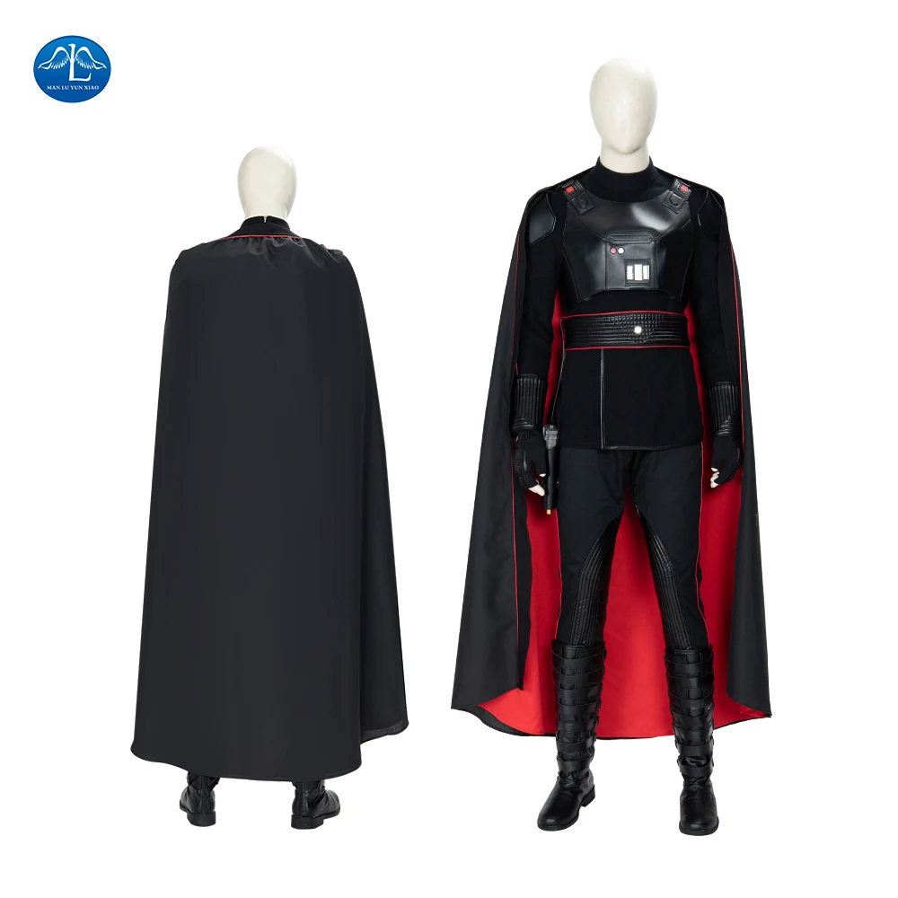 

ManLuYunXiao Moff Gideon Cosplay Costume Moff Battlesuits Leather Vest Halloween Outfit Men's Cloak Cape Custom Made