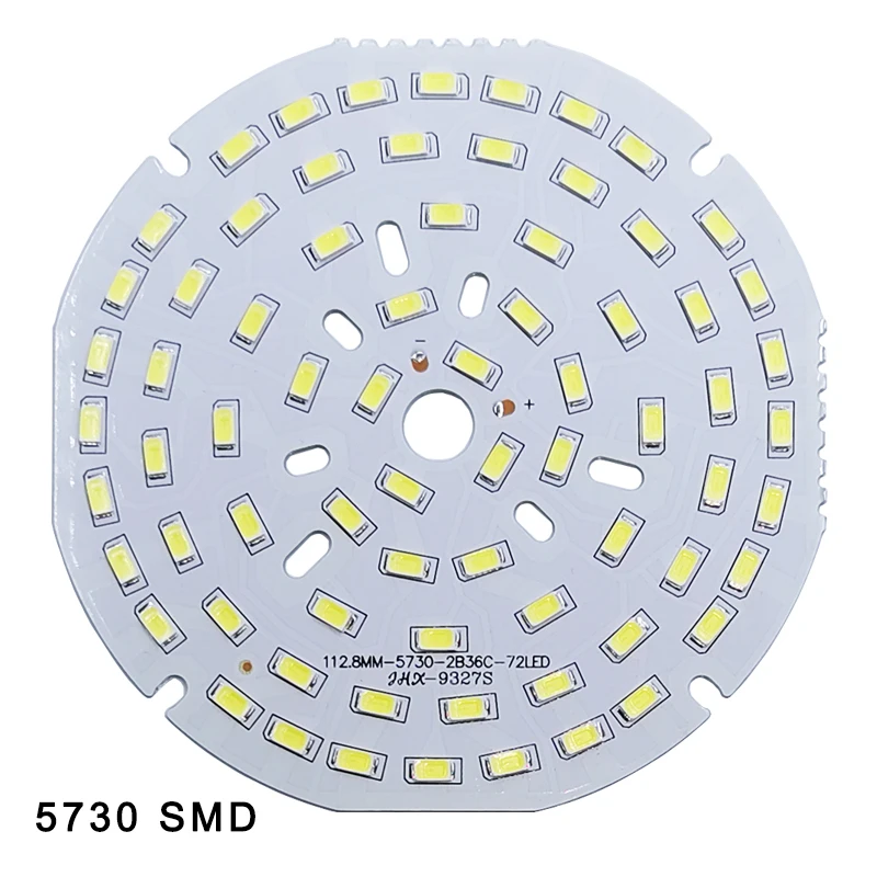 

5pcs/lot LED SMD Chip 3W 7W 12W 18W 24W 36W 5730 Brightness Light Board For led bulb led downlight