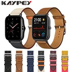 Ремешок из натуральной кожи для Xiaomi Amazfit GTS 2 2e 2mini, умные часы, браслет для Amazfit Bip Lite  1S  U pro