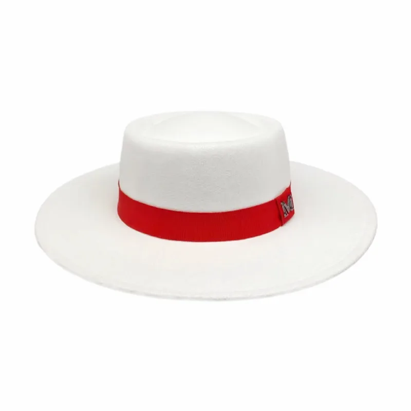 Шляпа Женская шерстяная в британском стиле ретро Осень-зима однотонная черная