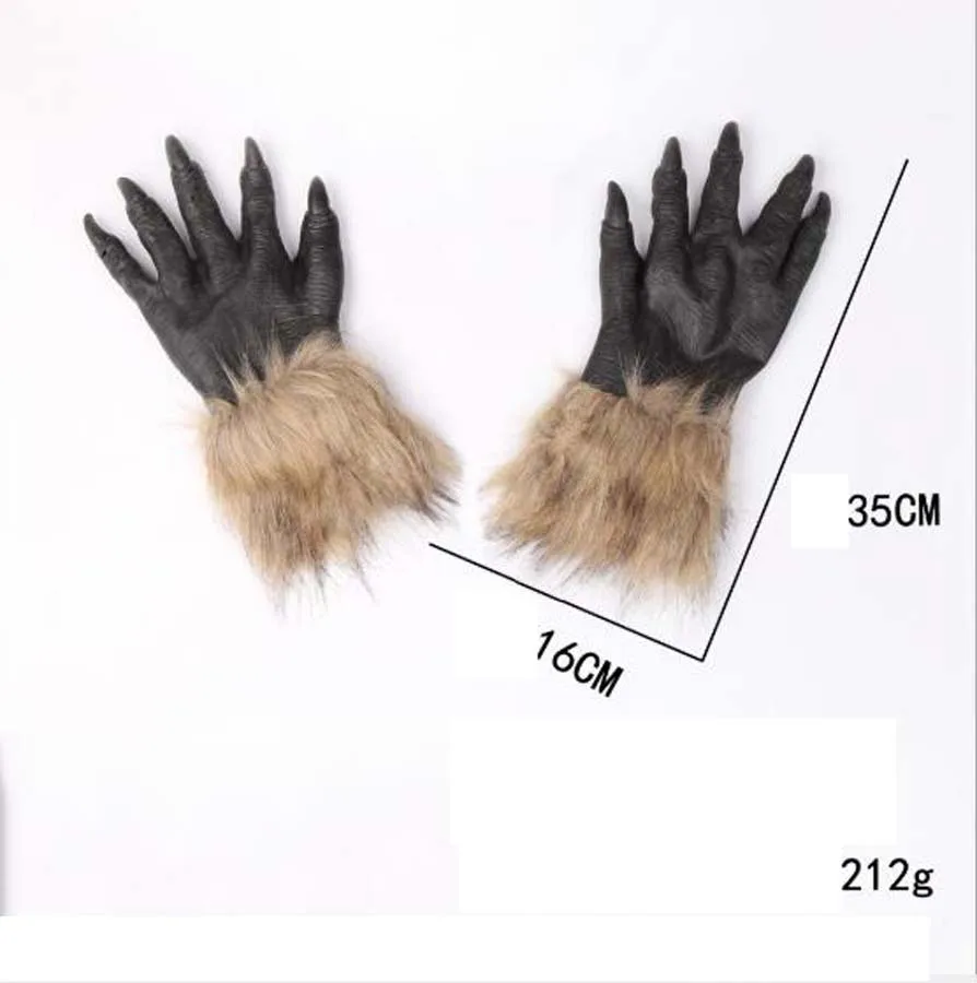 Смешные Хэллоуин украшения перчатки &quotВолк&quot DIY B костюмы косплей вечерние