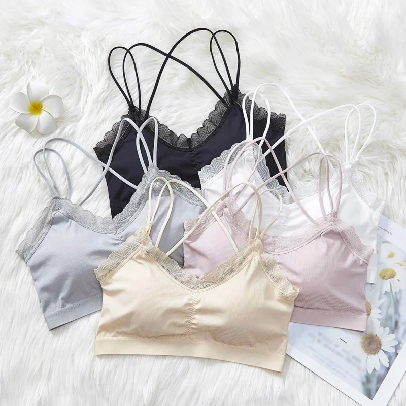 Ледяной Шелковый спортивный бюстгальтер для женщин йога кружево пуш ап топ