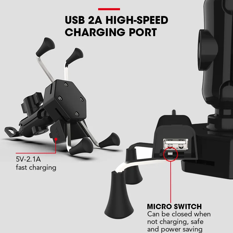 Универсальный держатель для телефона USB мотоцикла велосипеда мотокросса GPS 3 6