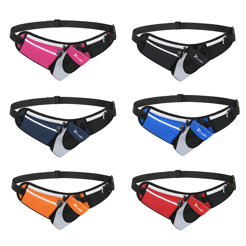 Outdoor Waterproof Waist Bag Fanny Pack for Men Women Running Belt Chest Sling with Water Bottle Holder Sport Gym Fitness